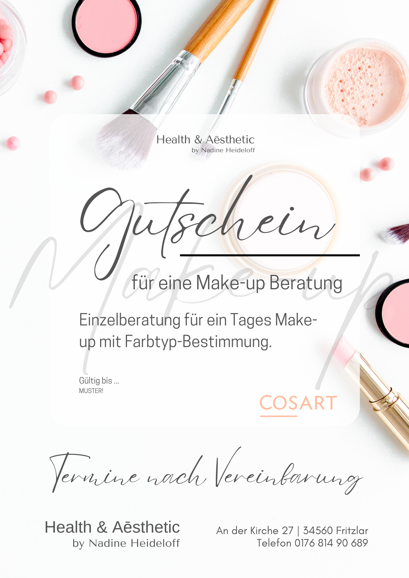 COSART | GUTSCHEIN für Make-up Beratung