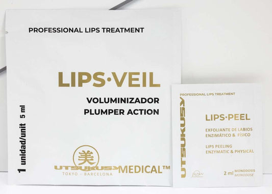 Lippen Peeling & Vliesmasken Set | je 10 Stück